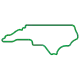 North Carolina map icon