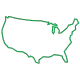 USA map icon